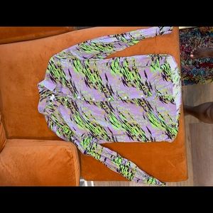 colorful button down